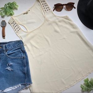 Off White Racer Back Top